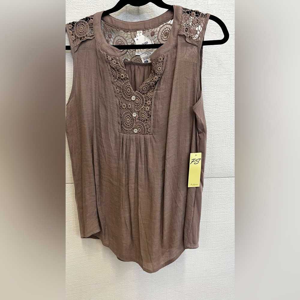 Beautiful taupe sleeveless tank